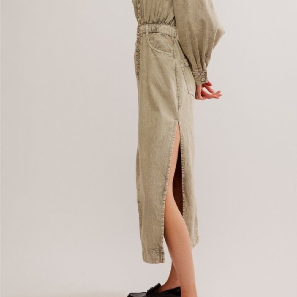 Free People Mad Love Denim Midi
Dress - Picture 2 of 8